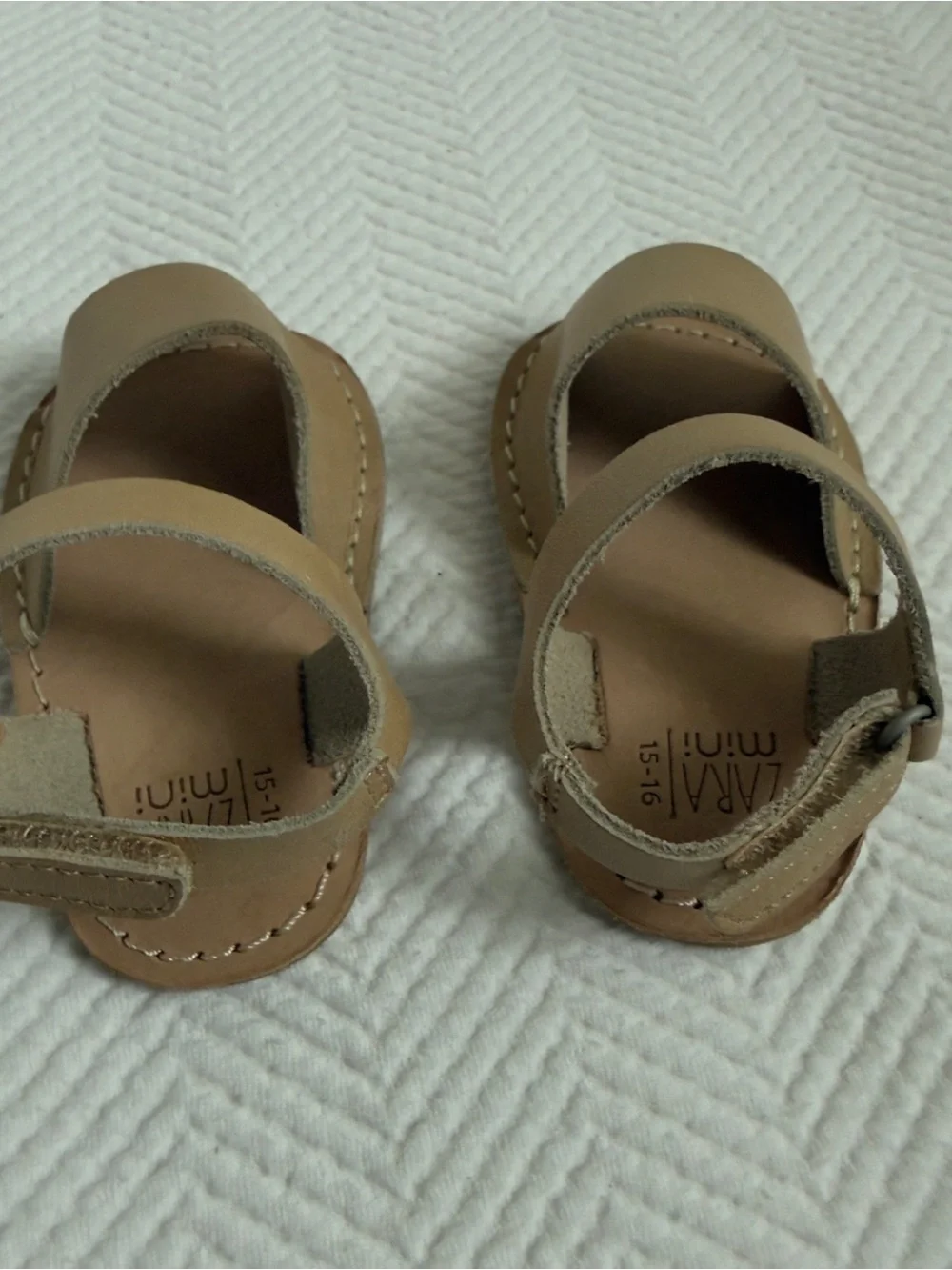 NWT Zara Baby Sandals, Size 3-6 Months